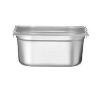 HENDI Bac Gastronorm GN 1/2 avec poignées, Budget Line, résistance thermique -40 °C à 250 °C, compatible four et bain-marie, 9,5L, 325x265x(H) 150mm, acier inoxydable