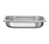 Hendi Bac gastronorme GN 1/2, fond perforé, empilable, bords lisses, inox 4L, 65 mm, -40° à 300°C