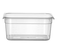 HENDI Bac Gastronorm GN 1/2 Profi Line, 8L | Polypropylène translucide, 325x265x(H)150mm, de -40 °C à 80 °C, compatible lave-vaisselle