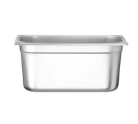 HENDI Bac Gastronorme, GN 1/3, résistance thermique -40 °C à 300 °C, utilisable dans des fours à convection, des réfrigérateurs, des bain-maries, des chafing dishes, 5.7L, 325x176x(H)150mm, inox