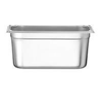 HENDI Bac Gastronorme, GN 1/3, résistance thermique -40 °C à 300 °C, utilisable dans des fours à convection, des réfrigérateurs, des bain-maries, des chafing dishes, 5.7L, 325x176x(H)150mm, inox