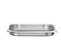 HENDI Bac Gastronorme, GN 2/3, résistance thermique -40 °C à 300 °C, utilisable dans des fours à convection, des réfrigérateurs, des bain-maries, des chafing dishes, 3L, 354x325x(H)40mm, inox