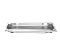HENDI Bac Gastronorm GN 2/3, Kitchen Line, résistance thermique -40 °C à 250 °C, compatible four et bain-marie, 1,5L, 354x325x(H) 20mm, acier inoxydable