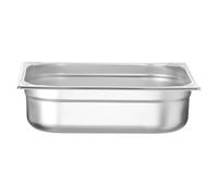 HENDI Bac GN 2/3 en Acier Inoxydable, Coins Renforcés, Résistant de -40° à 250°C, adapté aux Fours, Congélateurs, Bain-Marie et Chafing Dishes, 9 L, 354x325x(H) 100mm