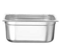 HENDI Bac GN 2/3 en Acier Inoxydable, Coins Renforcés, Résistant de -40° à 250°C, adapté aux Fours, Congélateurs, Bain-Marie et Chafing Dishes, 13 L, 354x325x(H) 150mm