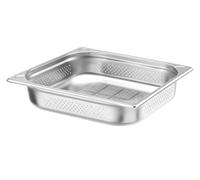 Hendi Bac gastronorme GN 2/3, fond perforé, inox 18/10, 5,5 L, h 65 mm, empilable, -40° à 300°C