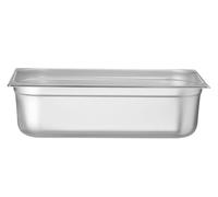 HENDI Bac Gastronorme, GN 1/2, résistance thermique -40 °C à 300 °C, utilisable dans des fours à convection, des réfrigérateurs, des bain-maries, des chafing dishes, 9.5L, 325x265x(H)150mm, inox