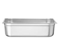 HENDI Bac Gastronorme, GN 1/1, résistance thermique -40 °C à 300 °C, utilisable dans des fours à convection, des réfrigérateurs, des bain-maries, des chafing dishes, 21L, 530x325x(H)150mm, inox