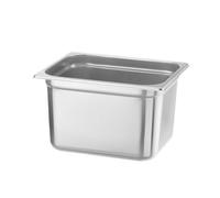 HENDI Bac Gastronorme, GN 1/2, résistance thermique -40 °C à 300 °C,utilisable dans des fours à convection,des réfrigérateurs,des bain-maries,des chafing dishes, 12.5L, 325x265x(H)200mm, inox 18/10