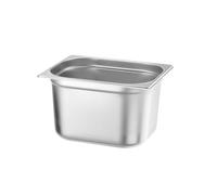 HENDI Bac Gastronorme, GN 1/1, résistance thermique -40 °C à 300 °C, utilisable dans des fours à convection, des réfrigérateurs, des bain-maries, des chafing dishes, 14L, 530x325x(H)100mm, inox