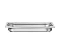 HENDI Bac Gastronorme, GN 1/3, résistance thermique -40 °C à 300 °C, utilisable dans des fours à convection, des réfrigérateurs, des bain-maries, des chafing dishes, 1.5L, 325x176x(H)40mm, inox