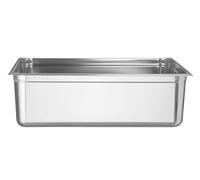 HENDI Bac Gastronorme, GN 2/1, résistance thermique -40 °C à 300 °C, utilisable dans des fours à convection, des réfrigérateurs, des bain-maries, des chafing dishes, 58L,650x530x(H)200mm, inox 18/10