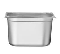 HENDI Bac Gastronorme, GN 1/2, résistance thermique -40 °C à 300 °C, utilisable dans des fours à convection, des réfrigérateurs, des bain-maries, des chafing dishes, 12.5L, 325x265x(H) 200mm,inox