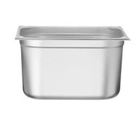 HENDI Bac Gastronorme, GN 2/3, ,résistance thermique -40 °C à 300 °C, utilisable dans des fours à convection, des réfrigérateurs, des bain-maries, des chafing dishes, 15.5L, 354x325x(H)200mm,inox