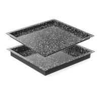 HENDI Bac GN 2/3, revêtement antiadhésif en marbre, CONVECTOMAT CLASSIC plateau, récipient GN, résistant jusqu'à 300°C, adapté aux fours, 354x325x(H) 20mm, acier émaillé