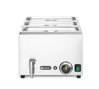 Set Bain-marie avec robinet de vidange HENDI RANGER + 3 x bac GN 1/3 avec couvercle GN 1/1 230V/1000W 605x332x(H)242mm - Hendi