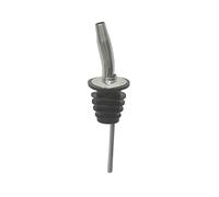 HENDI BarUp Bec verseur long en acier inoxydable pour huile, spiritueux, vinaigre, tubes d'air, bouchons en plastique, bec verseur Freeflow, diamètre 30 x (H) 112 mm
