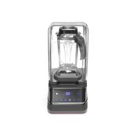 HENDI Blender Numerique Professionnel avec Caisson Insonorisant, Bol en Tritan Sans BPA de 2,5L, Mixeur Insonorise pour Smoothies et Glace Pilee, 1680W, 230V, 250x300x(H)546mm, ABS, Inox