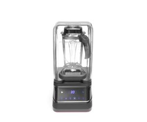 HENDI Blender Numerique Professionnel avec Caisson Insonorisant, Bol en Tritan Sans BPA de 2,5L, Mixeur Insonorise pour Smoothies et Glace Pilee, 1680W, 230V, 250x300x(H)546mm, ABS, Inox
