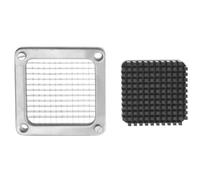 Hendi Bloc coupe-frites 6 mm, plaque de poussée, 110x110x10 mm, alu/inox