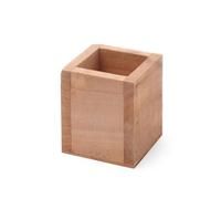 Hendi Boîte à couverts 664186 - Bois carré 80x80x95 mm