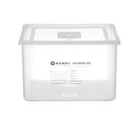Hendi Boîte à œufs OVOBOX 120 – PP transparent, 120 œufs, 8 plateaux PET, avec couvercle GN2/3