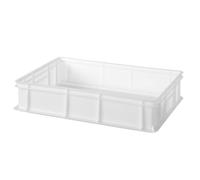 HENDI Boîte de fermentation pour pizza et pain, 24L, bac à pâtons, boules de pâte, sans couvercle, sans BPA, caisse de transport, empilable, boite alimentaire, 600x400x(H) 130mm, HDPE