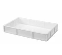 HENDI Boîte de fermentation pour pizza et pain GN 1/1, bac à pâtons, boules de pâte, sans couvercle, sans BPA, caisse de transport, empilable, boite alimentaire, 530x325x(H)90mm, HDPE