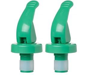 HENDI Bouchon de bouteille avec fermeture hermétique, Set de 3 couleurs, vert, blanc et rouge (Lot de 2)