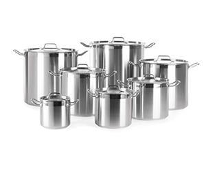 HENDI Brassière avec couvercle - Budget Line - 24 L - ø360x(H)240 mm
