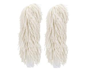 HENDI Brosses de rechange pour la machine électrique à polir et à essuyer les verres de HENDI, 2 brosses rotatives en microfibre pour le polissage, 235x55mm