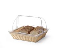 HENDI Brotkorb mit Rolltop-Deckel, Korb und Deckel, GN 2/3, 365x335x(H)245mm