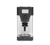 HENDI Cafetière filtre, électrique, café moulu pour filtre, incl. 1 verseuse en verre de 1,8L, porte-filtre et couvercle en PP, machine à café filtre, 230V, 2020W, 204x380x(H) 425mm, acier inoxydable