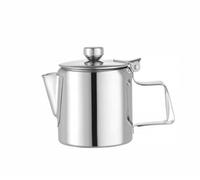 Hendi Cafetière/théière 453001 – acier inoxydable 200 ml avec couvercle articulé ⌀74×H95 mm