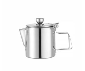 HENDI Cafetière théière avec couvercle articulé, 200ml, ⌀74x(H)95mm, acier inoxydable