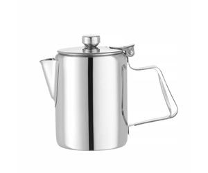 HENDI Cafetière théière avec couvercle articulé, 300ml, ⌀74x(H)123mm, acier inoxydable