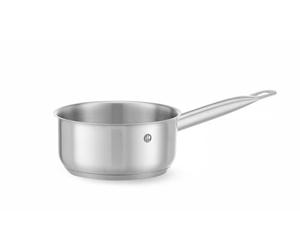 HENDI Casserole/Poêlon de Cuisine sans Couvercle, avec Fond à Induction Encapsulé, Compatible Tous Feux et Lave-vaisselle, Manche Reste Froid de 180mm, 1,4L, Ø160xH75mm, Acier Inoxydable