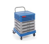 Hendi Chariot à casier de lavage avec poignée 575x545x(H)920 mm