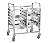 Hendi Chariot débarrassage double mobile pour plateaux 12 x GN 1/1 150 kg 810×610×960 mm Inox