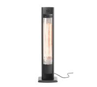 HENDI Chauffage de terrasse "Tornado", infrarouge, radiateur infrarouge extérieur, 220-240V, 2000W, 130x90x(H)900mm, noir