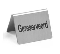 Chevalet de table Réservé - 4 pièces - Gereserveerd, 50x35x(H)40mm - Hendi HENDI