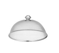 HENDI Cloche Alimentaire ø25,5cm, Couverture en Maille Fine en Inox avec Bouton Supérieur, Couvercle de Protection contre les Insectes pour Cuisine, Fêtes, Pique-Nique et Barbecue, Hauteur 13,5cm