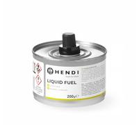 HENDI Combustible liquide, avec mèche, carburant liquide, brûleurs à mèche chauffantes pour réchauds, plats chauds, chafing dishes à Buffet, lot de 24 boîtes de 6 heures de combustible 200 g