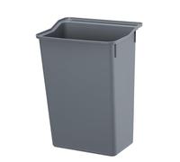 HENDI Conteneur, AmerBox, pour chariot de service HENDI (810200, 816264, 816271), profond, 325x240x(H)447mm, polypropylène, gris