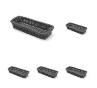 HENDI Corbeille à couvert - Noir - 270x100x(H)45 mm (Lot de 5)