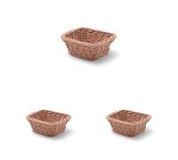 HENDI Corbeille à pain GN 1/6, porte pain, corbeille à fruits, panier rangement, panier a pain, panier, présentoir pour pain, fruits et légumes, 176x162x(H)65mm, polypropylène (Lot de 3)