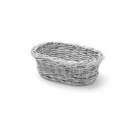 Corbeille à pain ovale en polypropylène, grise, 190 x 120 x 60 mm - Hendi 426760
