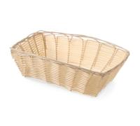 HENDI Corbeille à pain rectangulaire, panier pour présenter et stocker le pain, 225x150x(H) 65mm, polypropylène et structure en fil métallique