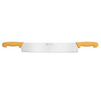 HENDI Couteau à Fromage à Double Poignée avec Lame Rigide en Acier Inoxydable, Manches Ergonomiques en Polypropylène, pour Blocs de Fromages Durs, 655 mm