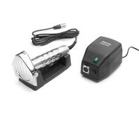 HENDI Couteau à kebab électrique, épaisseur de coupe réglable 0,5-6mm, 8000 RPM, trancheuse à viande Turc Shawarma Döner kebab, coupe-gyro, 80W, 230V, 232x120x(H)115mm, acier inoxydable